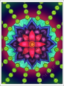 Digitally Altered Freehand Mandala - Life Book 2012, Week 36