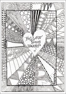 Heart Zentangle